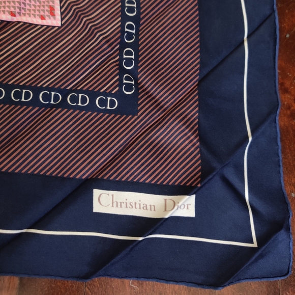 Vintage Dior Monogram Silk Scarf - Picture 15 of 16